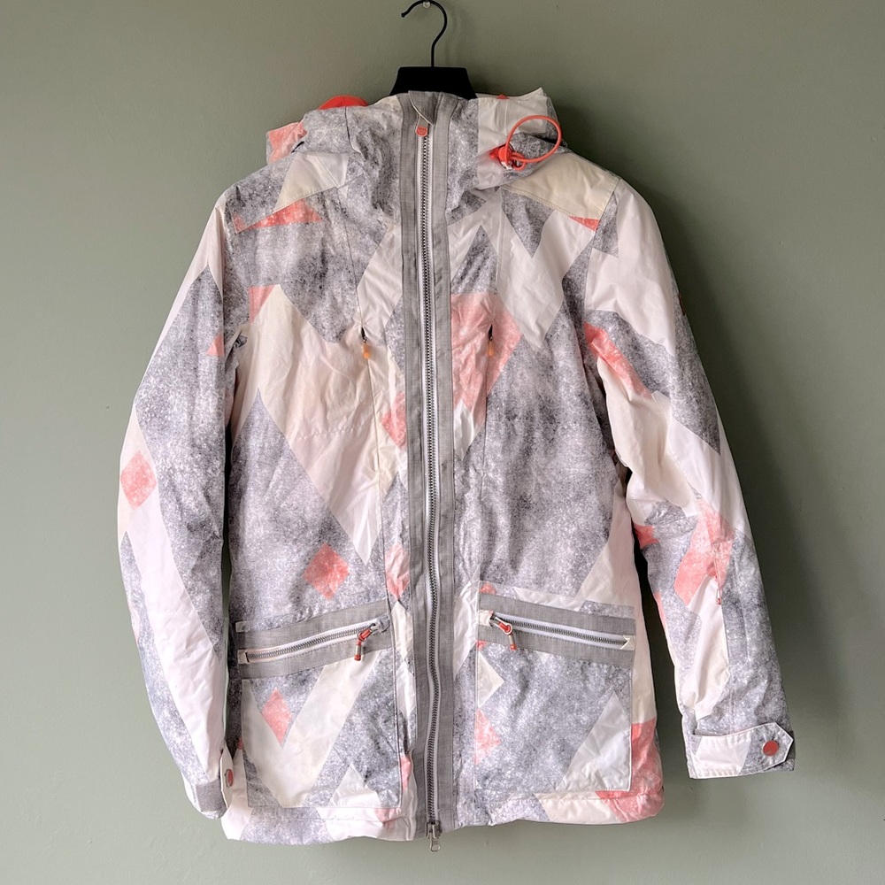 USED- ROXY Snow Ski Snowboarding Insulated Jacket (stains on OUTSIDE only)